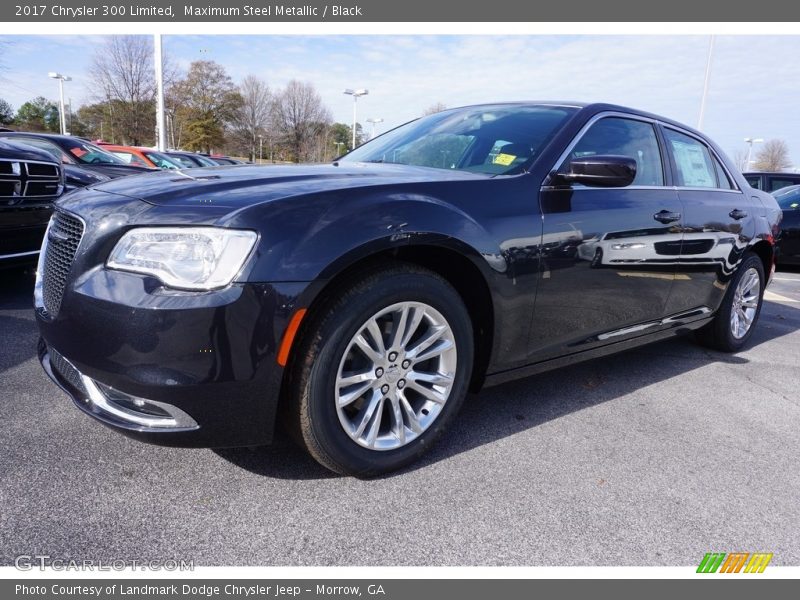 Maximum Steel Metallic / Black 2017 Chrysler 300 Limited