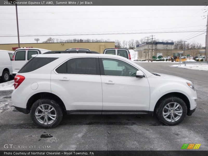 Summit White / Jet Black 2017 Chevrolet Equinox LT AWD
