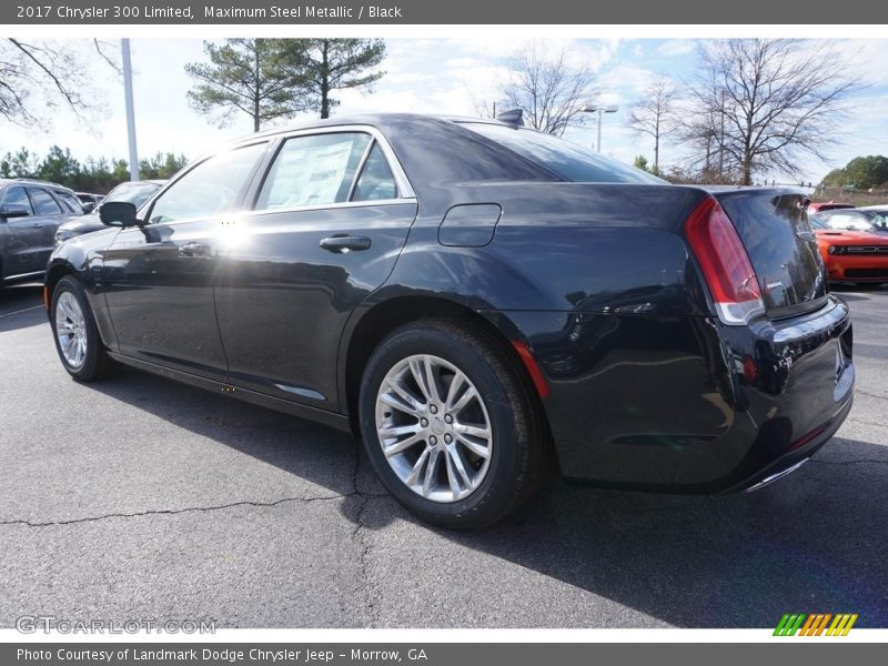 Maximum Steel Metallic / Black 2017 Chrysler 300 Limited
