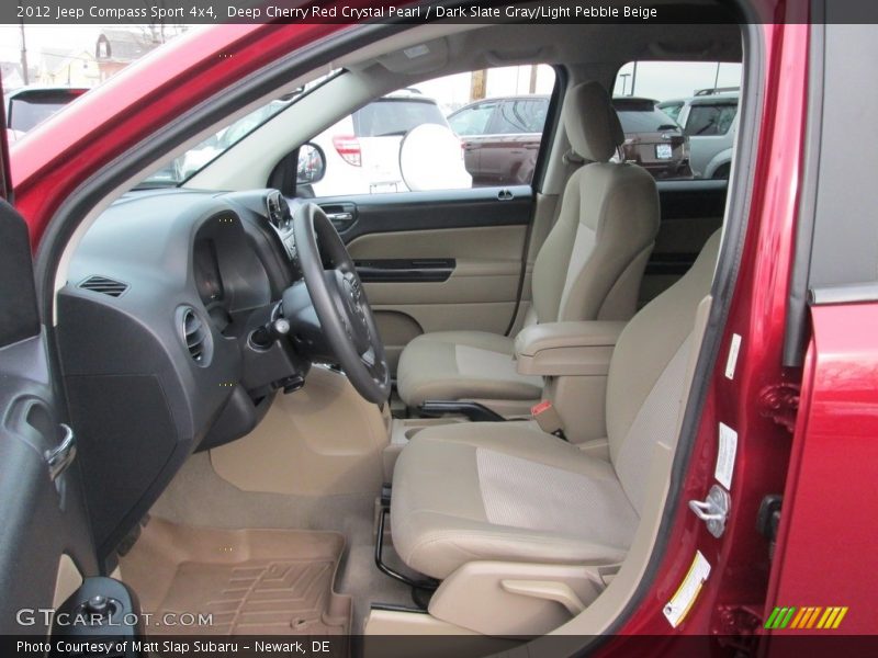 Deep Cherry Red Crystal Pearl / Dark Slate Gray/Light Pebble Beige 2012 Jeep Compass Sport 4x4