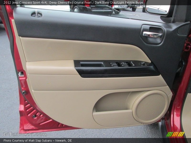 Deep Cherry Red Crystal Pearl / Dark Slate Gray/Light Pebble Beige 2012 Jeep Compass Sport 4x4