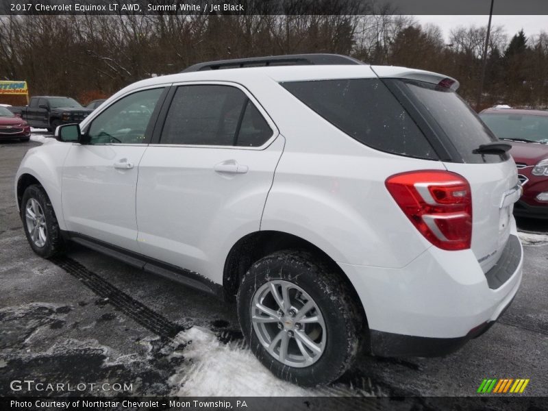 Summit White / Jet Black 2017 Chevrolet Equinox LT AWD
