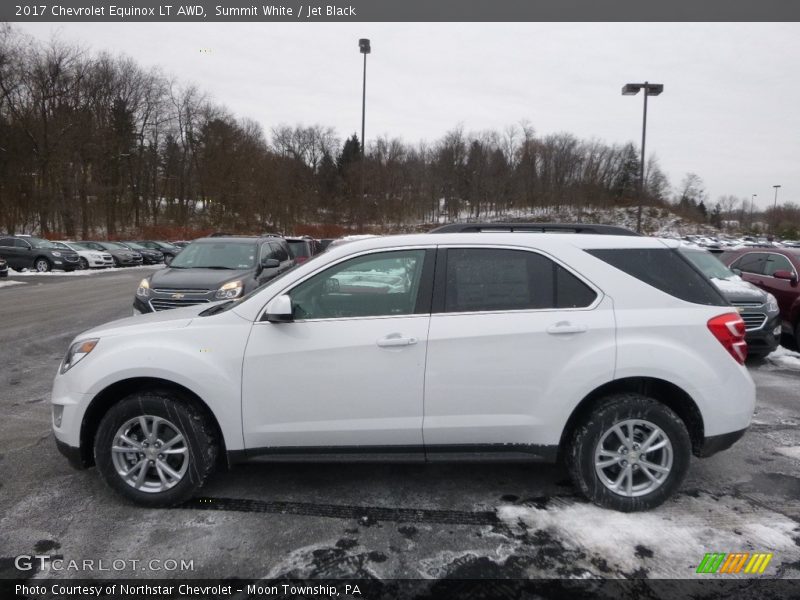 Summit White / Jet Black 2017 Chevrolet Equinox LT AWD