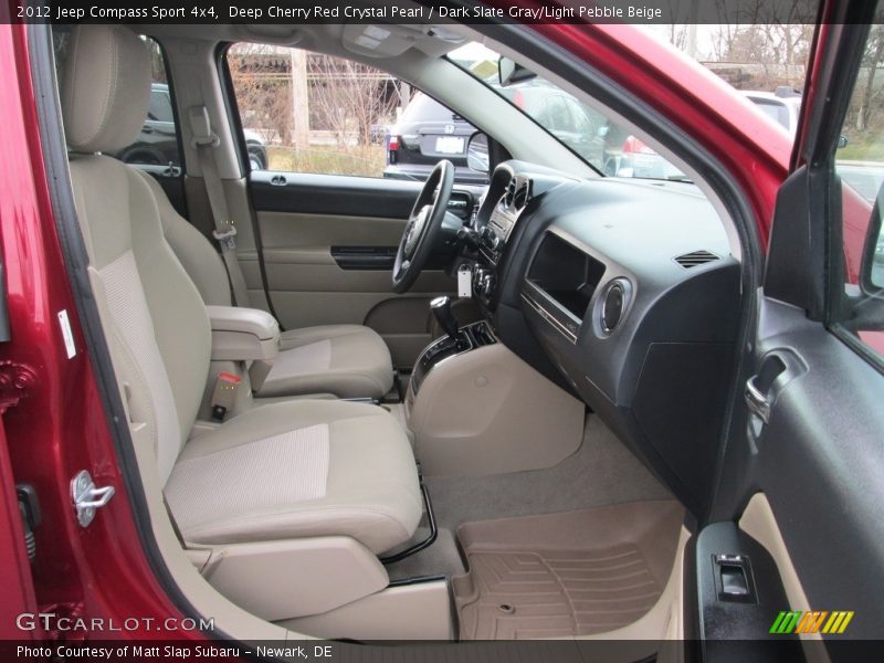 Deep Cherry Red Crystal Pearl / Dark Slate Gray/Light Pebble Beige 2012 Jeep Compass Sport 4x4