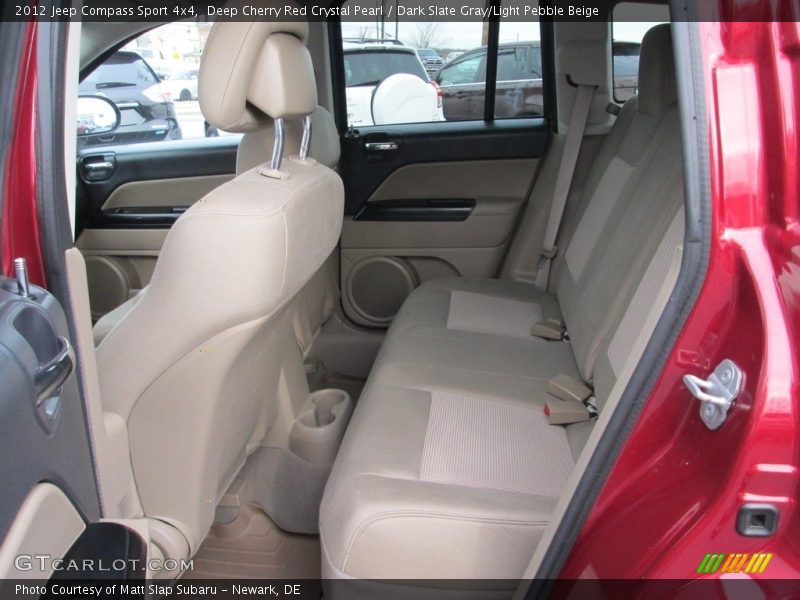 Deep Cherry Red Crystal Pearl / Dark Slate Gray/Light Pebble Beige 2012 Jeep Compass Sport 4x4
