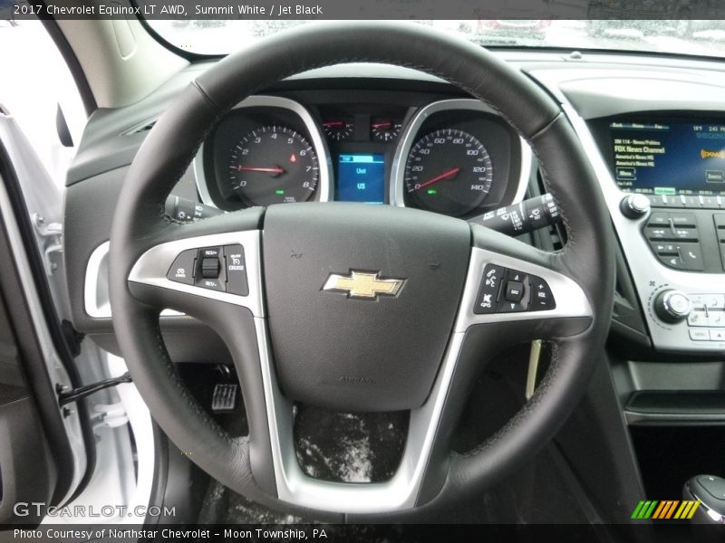 Summit White / Jet Black 2017 Chevrolet Equinox LT AWD