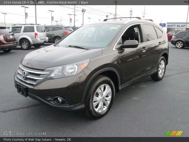 Polished Metal Metallic / Black 2014 Honda CR-V EX-L AWD