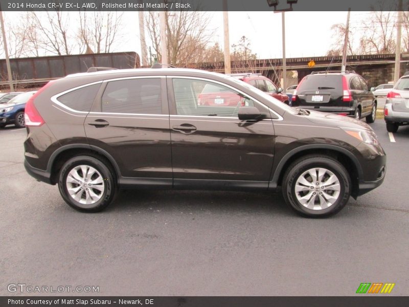 Polished Metal Metallic / Black 2014 Honda CR-V EX-L AWD