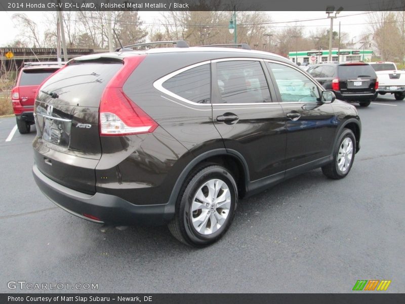 Polished Metal Metallic / Black 2014 Honda CR-V EX-L AWD