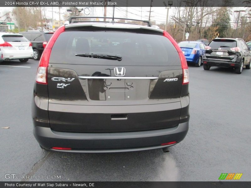 Polished Metal Metallic / Black 2014 Honda CR-V EX-L AWD