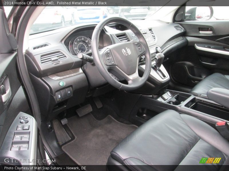 Polished Metal Metallic / Black 2014 Honda CR-V EX-L AWD