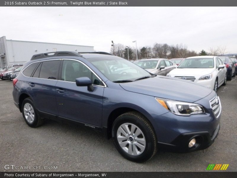 Twilight Blue Metallic / Slate Black 2016 Subaru Outback 2.5i Premium