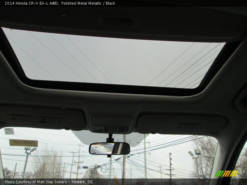 Polished Metal Metallic / Black 2014 Honda CR-V EX-L AWD
