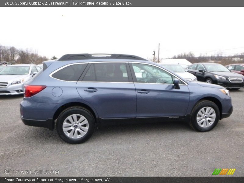 Twilight Blue Metallic / Slate Black 2016 Subaru Outback 2.5i Premium