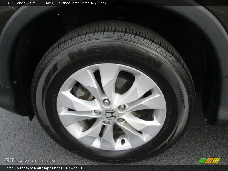 Polished Metal Metallic / Black 2014 Honda CR-V EX-L AWD