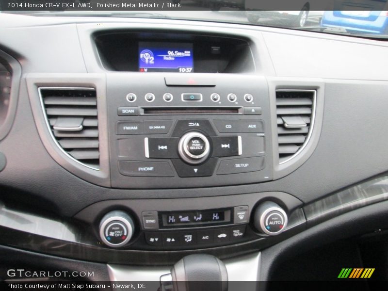 Polished Metal Metallic / Black 2014 Honda CR-V EX-L AWD