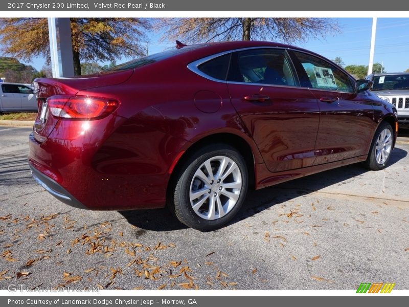 Velvet Red Pearl / Black 2017 Chrysler 200 Limited