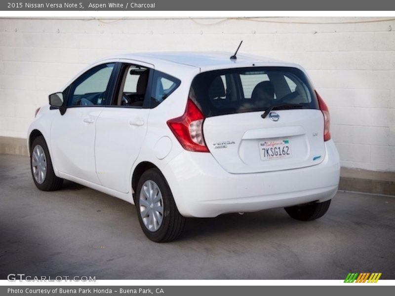 Aspen White / Charcoal 2015 Nissan Versa Note S