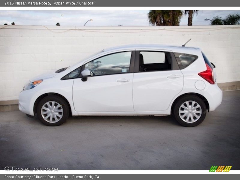 Aspen White / Charcoal 2015 Nissan Versa Note S