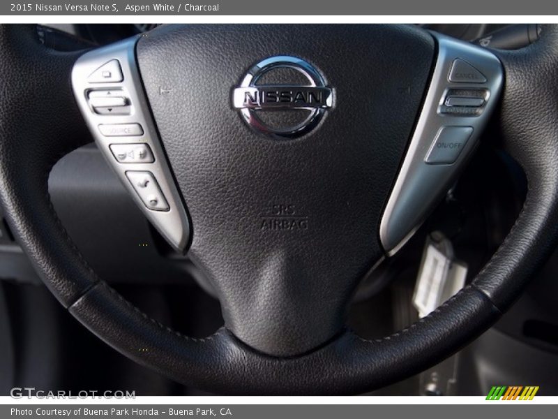 Aspen White / Charcoal 2015 Nissan Versa Note S