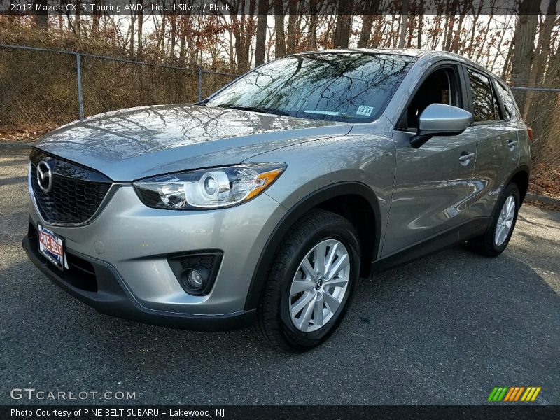 Liquid Silver / Black 2013 Mazda CX-5 Touring AWD