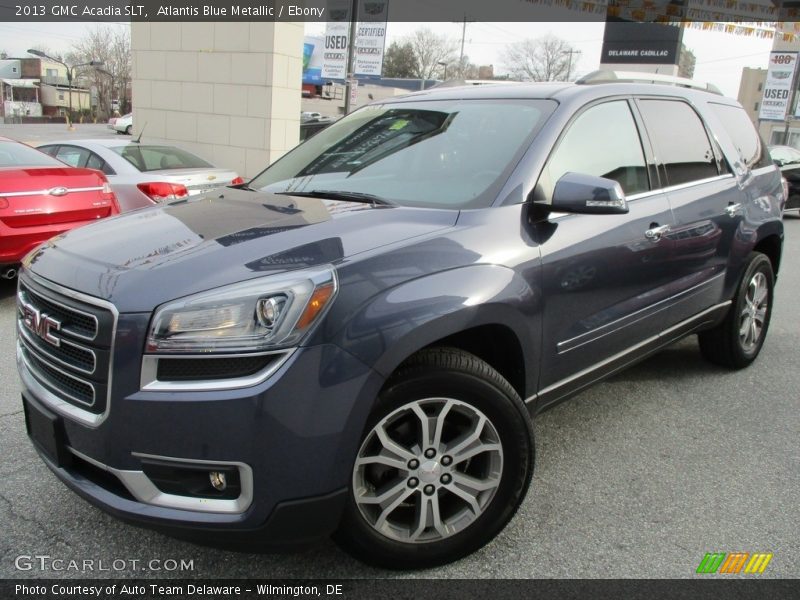 Atlantis Blue Metallic / Ebony 2013 GMC Acadia SLT