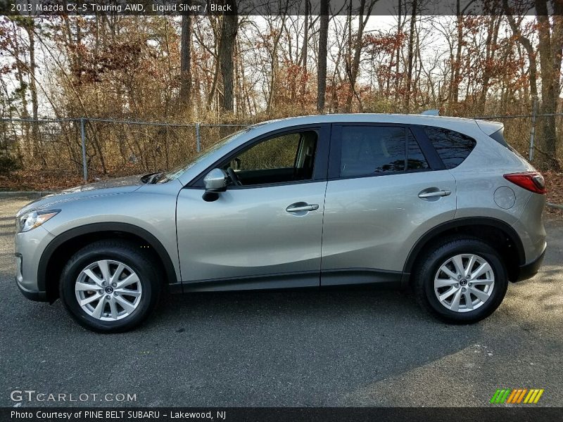 Liquid Silver / Black 2013 Mazda CX-5 Touring AWD