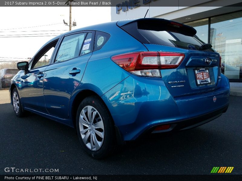 Island Blue Pearl / Black 2017 Subaru Impreza 2.0i 5-Door