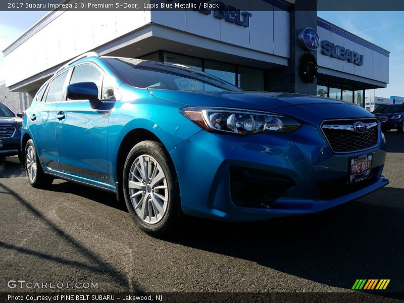 Lapis Blue Metallic / Black 2017 Subaru Impreza 2.0i Premium 5-Door