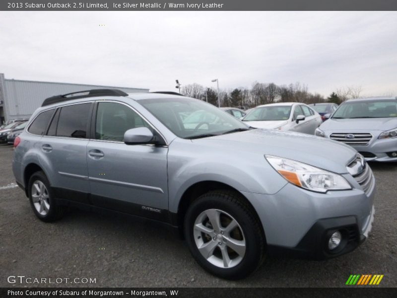 Ice Silver Metallic / Warm Ivory Leather 2013 Subaru Outback 2.5i Limited