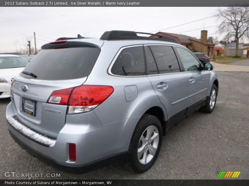 Ice Silver Metallic / Warm Ivory Leather 2013 Subaru Outback 2.5i Limited