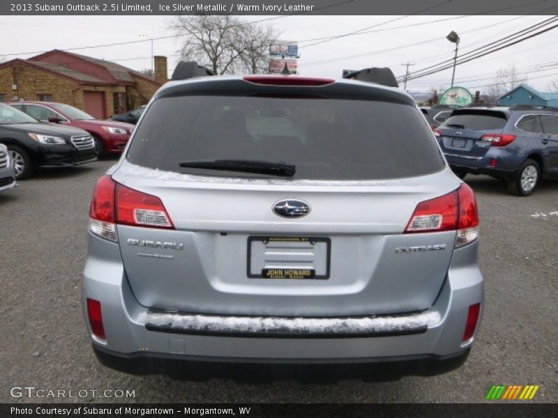 Ice Silver Metallic / Warm Ivory Leather 2013 Subaru Outback 2.5i Limited