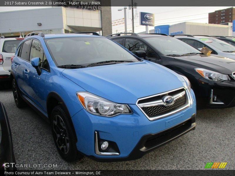 Hyper Blue / Black 2017 Subaru Crosstrek 2.0i Limited
