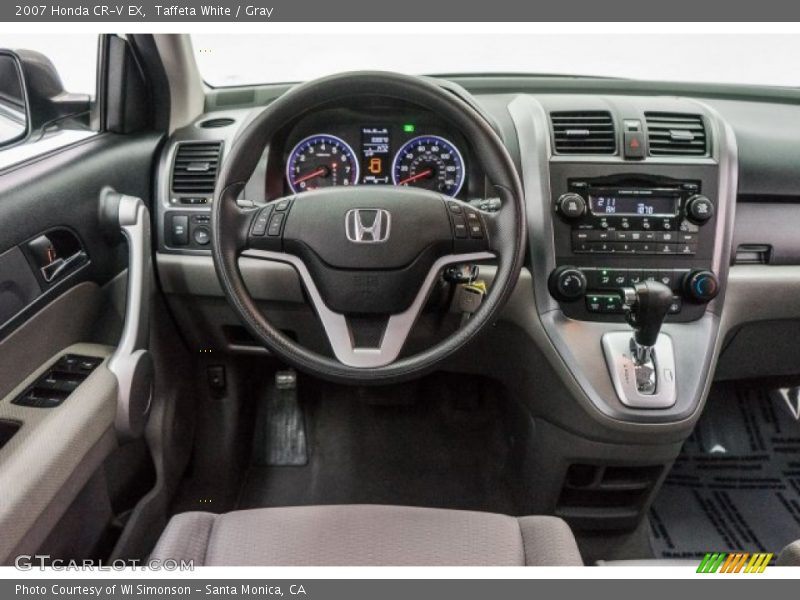 Taffeta White / Gray 2007 Honda CR-V EX