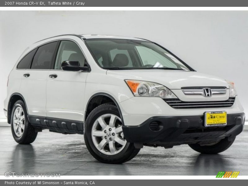 Taffeta White / Gray 2007 Honda CR-V EX