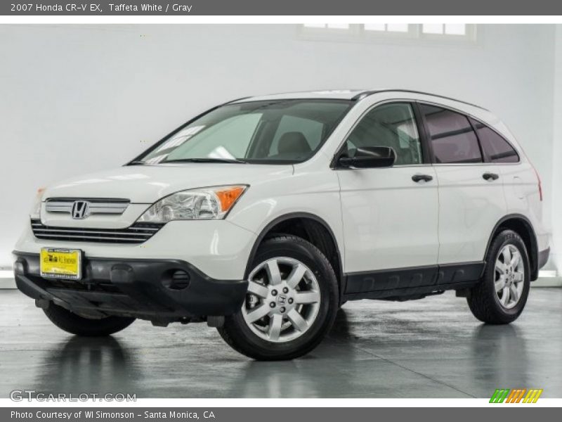 Taffeta White / Gray 2007 Honda CR-V EX