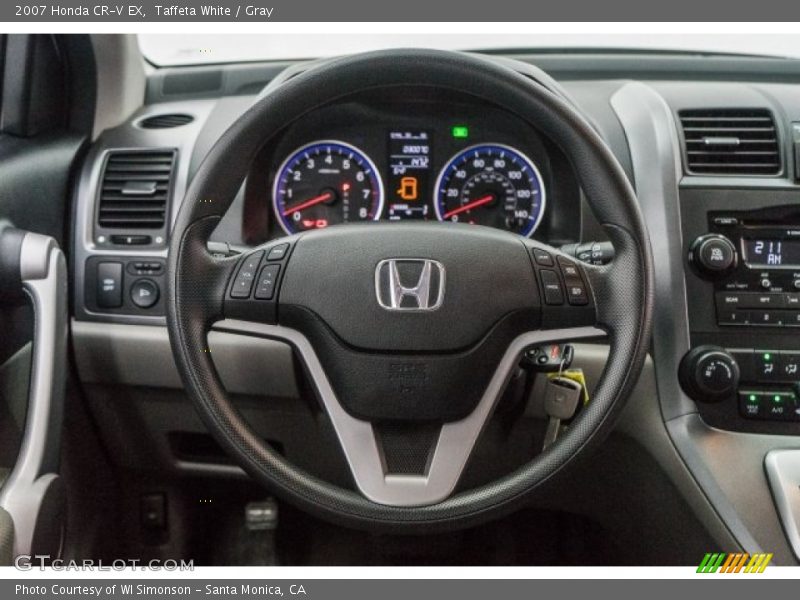 Taffeta White / Gray 2007 Honda CR-V EX