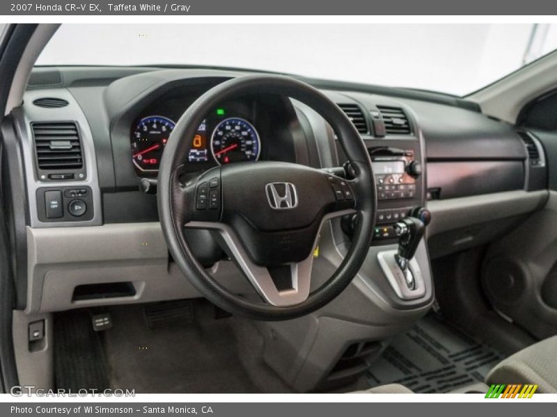 Taffeta White / Gray 2007 Honda CR-V EX