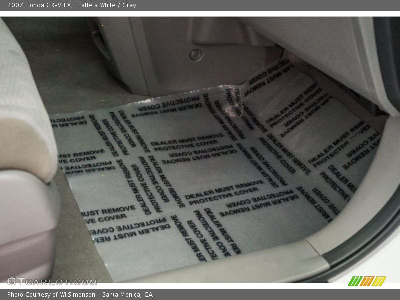 Taffeta White / Gray 2007 Honda CR-V EX