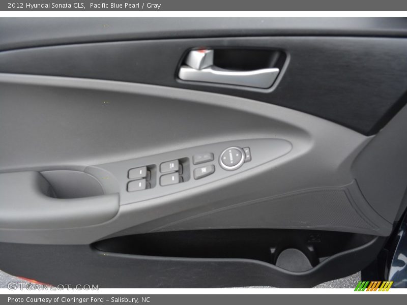 Pacific Blue Pearl / Gray 2012 Hyundai Sonata GLS