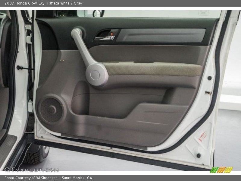 Taffeta White / Gray 2007 Honda CR-V EX