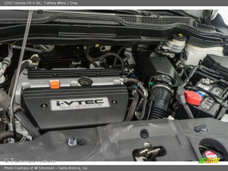 Taffeta White / Gray 2007 Honda CR-V EX