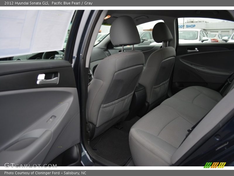 Pacific Blue Pearl / Gray 2012 Hyundai Sonata GLS