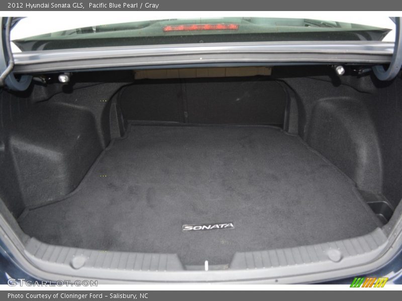 Pacific Blue Pearl / Gray 2012 Hyundai Sonata GLS