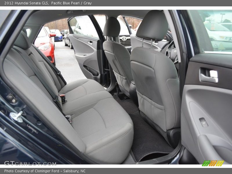 Pacific Blue Pearl / Gray 2012 Hyundai Sonata GLS