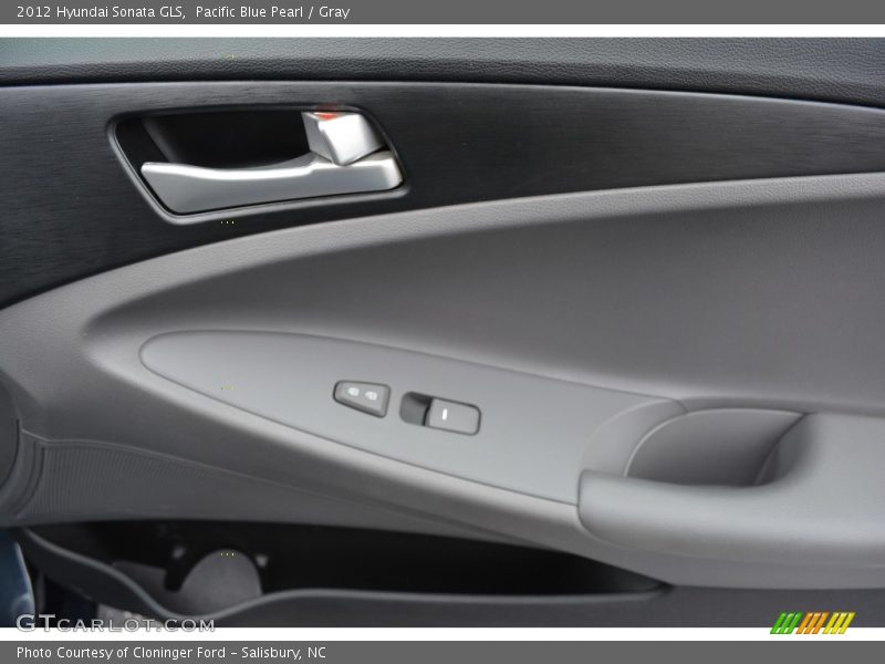 Pacific Blue Pearl / Gray 2012 Hyundai Sonata GLS