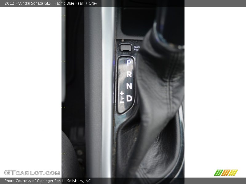 Pacific Blue Pearl / Gray 2012 Hyundai Sonata GLS