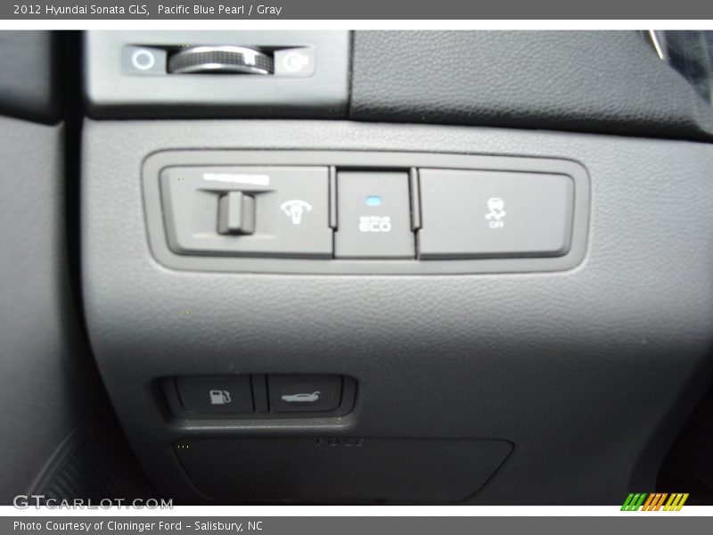 Pacific Blue Pearl / Gray 2012 Hyundai Sonata GLS