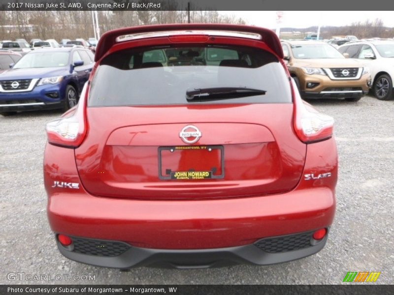 Cayenne Red / Black/Red 2017 Nissan Juke SL AWD