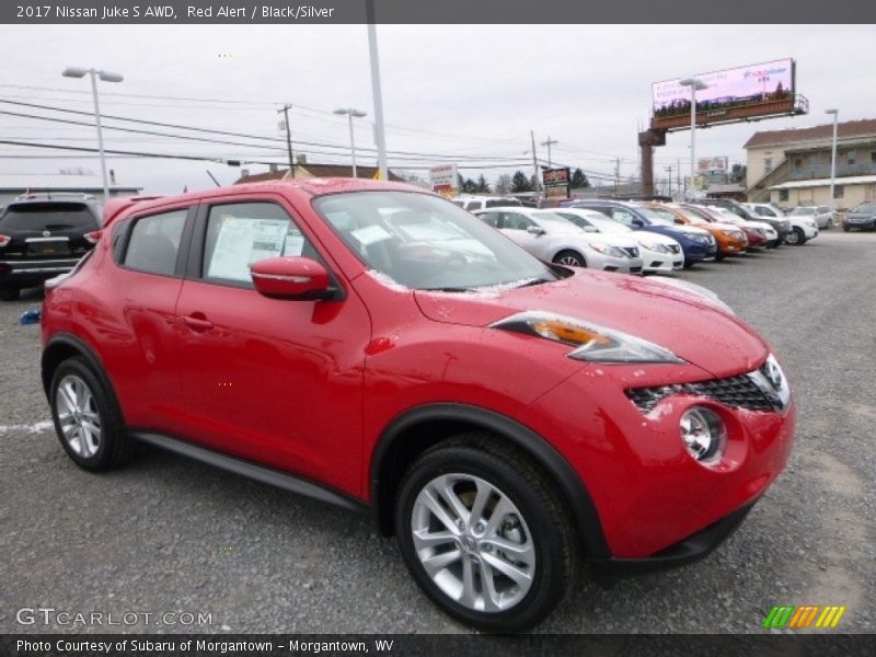 Red Alert / Black/Silver 2017 Nissan Juke S AWD